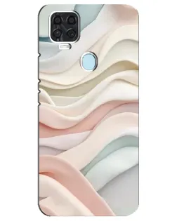 Чехол для ZTE Blade V2020 с картинкой «Пастельные нежные волны»