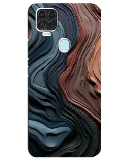 Чехол для ZTE Blade V2020 с картинкой «Цветные волны каньона»
