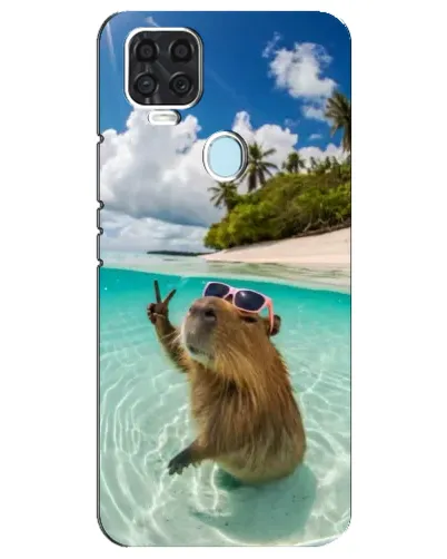 Чехол для ZTE Blade V2020 с картинкой «Капибара на море» Чехол для ZTE Blade V2020 с картинкой «Капибара на море»