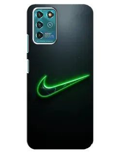 Чехол для ZTE Blade V30 Vita с картинкой «Неоновый контур Nike»