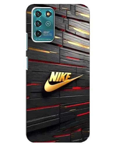 Чехол для ZTE Blade V30 Vita с картинкой «Золотой Nike на металле» Чехол для ZTE Blade V30 Vita с картинкой «Золотой Nike на металле»