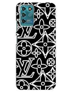 Чехол для ZTE Blade V30 Vita с картинкой «Черно-белый узор LV»