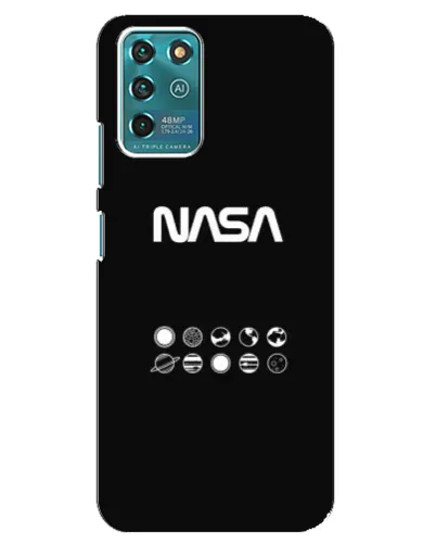 Чехол для ZTE Blade V30 Vita с картинкой «NASA — технический принт» Чехол для ZTE Blade V30 Vita с картинкой «NASA — технический принт»