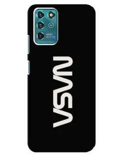 Чехол для ZTE Blade V30 Vita с картинкой «NASA — вертикальный логотип»