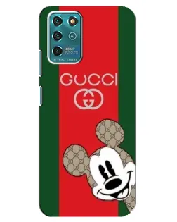 Чехол для ZTE Blade V30 Vita с картинкой «Gucci — полосы и Микки» Чехол для ZTE Blade V30 Vita с картинкой «Gucci — полосы и Микки»