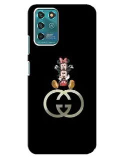 Чехол для ZTE Blade V30 Vita с картинкой «Минни Маус на лого» Чехол для ZTE Blade V30 Vita с картинкой «Минни Маус на лого»
