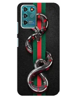 Чехол для ZTE Blade V30 Vita с картинкой «Gucci — змея на полосе» Чехол для ZTE Blade V30 Vita с картинкой «Gucci — змея на полосе»
