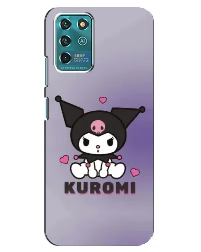 Чехол для ZTE Blade V30 Vita с картинкой «Kuromi — фиолетовый арт»