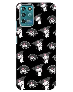 Чехол для ZTE Blade V30 Vita с картинкой «Черный паттерн Kuromi» Чехол для ZTE Blade V30 Vita с картинкой «Черный паттерн Kuromi»