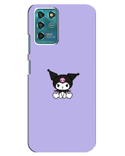 Чехол для ZTE Blade V30 Vita с картинкой «Kuromi — фиолетовый минимализм»