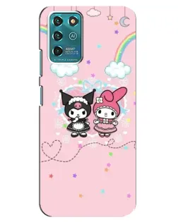Чехол для ZTE Blade V30 Vita с картинкой «My Melody и Kuromi» Чехол для ZTE Blade V30 Vita с картинкой «My Melody и Kuromi»
