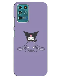 Чехол для ZTE Blade V30 Vita с картинкой «Kuromi на лиловом фоне» Чехол для ZTE Blade V30 Vita с картинкой «Kuromi на лиловом фоне»