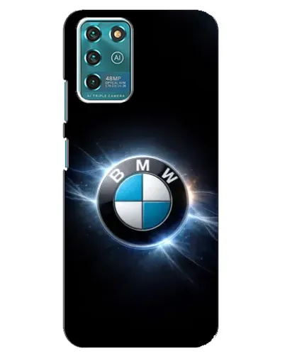 Чехол для ZTE Blade V30 Vita с картинкой «BMW — неоновое сияние»