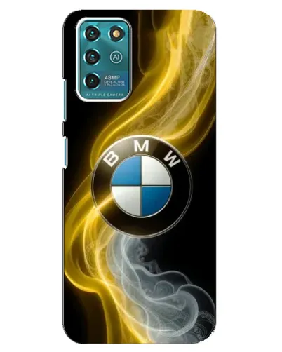 Чехол для ZTE Blade V30 Vita с картинкой «Золотистый дым BMW»