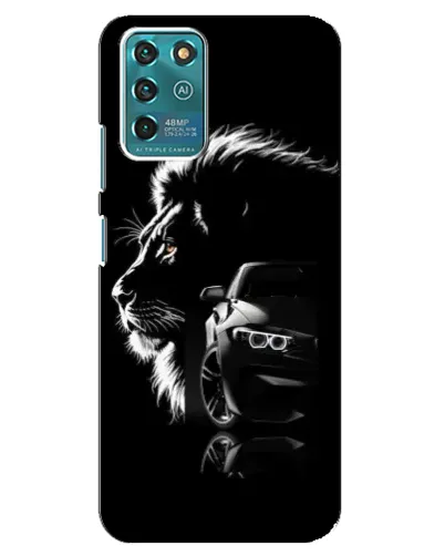Чехол для ZTE Blade V30 Vita с картинкой «BMW и лев»