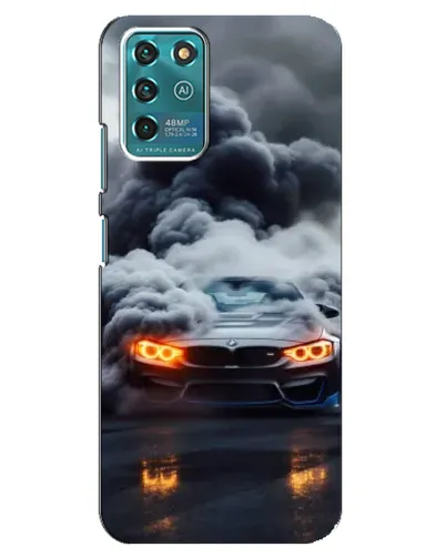 Чехол для ZTE Blade V30 Vita с картинкой «BMW в дыму»