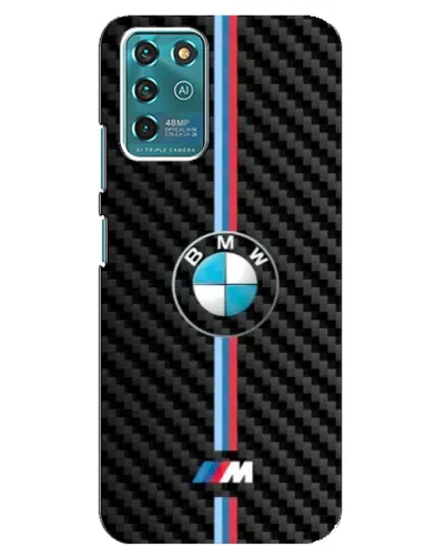 Чехол для ZTE Blade V30 Vita с картинкой «Эмблема BMW и карбон»