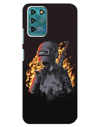 Чехол для ZTE Blade V30 Vita с картинкой «PUBG — огненный силуэт» Чехол для ZTE Blade V30 Vita с картинкой «PUBG — огненный силуэт»