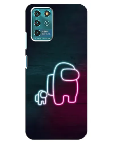 Чехол для ZTE Blade V30 Vita с картинкой «Among Us неон-арт» Чехол для ZTE Blade V30 Vita с картинкой «Among Us неон-арт»