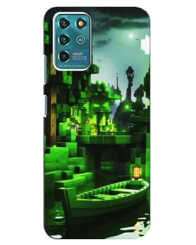 Чехол для ZTE Blade V30 Vita с картинкой «Minecraft лесной пейзаж»