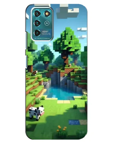 Чехол для ZTE Blade V30 Vita с картинкой «Minecraft летний день»