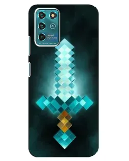 Чехол для ZTE Blade V30 Vita с картинкой «Алмазный меч неон» Чехол для ZTE Blade V30 Vita с картинкой «Алмазный меч неон»