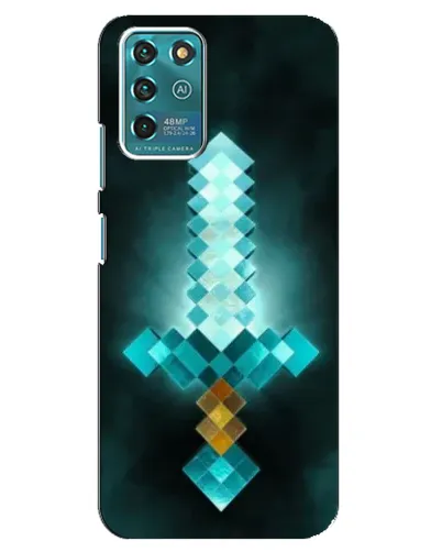 Чехол для ZTE Blade V30 Vita с картинкой «Алмазный меч неон»