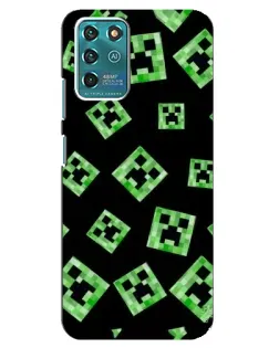 Чехол для ZTE Blade V30 Vita с картинкой «Паттерн с криперами» Чехол для ZTE Blade V30 Vita с картинкой «Паттерн с криперами»