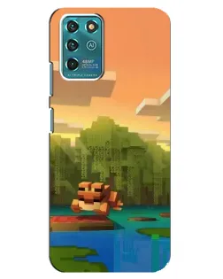 Чехол для ZTE Blade V30 Vita с картинкой «Майнкрафт закат солнца» Чехол для ZTE Blade V30 Vita с картинкой «Майнкрафт закат солнца»