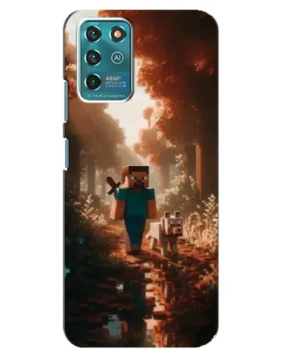 Чехол для ZTE Blade V30 Vita с картинкой «Стив в лесу»