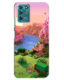 Чехол для ZTE Blade V30 Vita с картинкой «Розовое дерево Minecraft» Чехол для ZTE Blade V30 Vita с картинкой «Розовое дерево Minecraft»