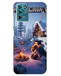 Чехол для ZTE Blade V30 Vita с картинкой «Зимний Minecraft» Чехол для ZTE Blade V30 Vita с картинкой «Зимний Minecraft»