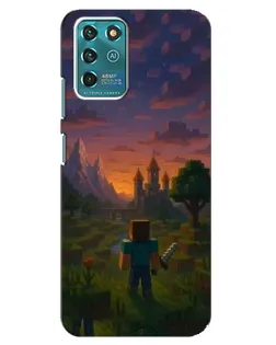 Чехол для ZTE Blade V30 Vita с картинкой «Стив у башни» Чехол для ZTE Blade V30 Vita с картинкой «Стив у башни»
