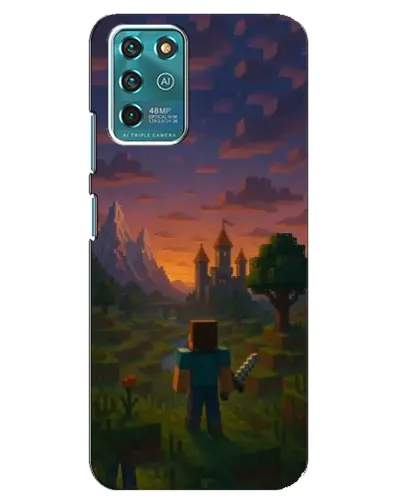 Чехол для ZTE Blade V30 Vita с картинкой «Стив у башни»