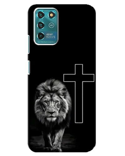 Чехол для ZTE Blade V30 Vita с картинкой «Лев и Крест»