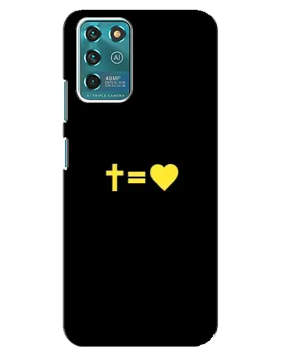 Чехол для ZTE Blade V30 Vita с картинкой «Сердце и Крест»