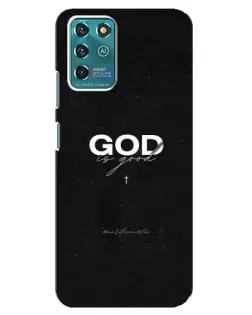 Чехол для ZTE Blade V30 Vita с картинкой «GOD — Бог над всем»