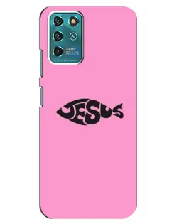 Чехол для ZTE Blade V30 Vita с картинкой «Розовый символ  Jesus»