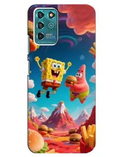 Чехол для ZTE Blade V30 Vita с картинкой «Космический фастфуд»
