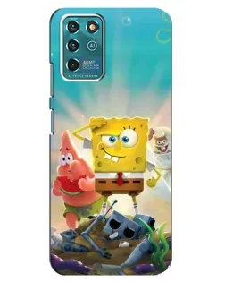 Чехол для ZTE Blade V30 Vita с картинкой «Спанч Боб победитель»