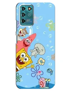 Чехол для ZTE Blade V30 Vita с картинкой «Веселые пузырьки»