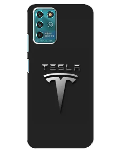Чехол для ZTE Blade V30 Vita с картинкой «Стальной логотип Tesla» Чехол для ZTE Blade V30 Vita с картинкой «Стальной логотип Tesla»