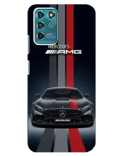 Чехол для ZTE Blade V30 Vita с картинкой «Mercedes — белый карбон»