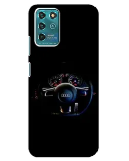 Чехол для ZTE Blade V30 Vita с картинкой «Салон Audi — руль»