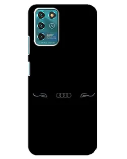 Чехол для ZTE Blade V30 Vita с картинкой «Audi — световой подпись»