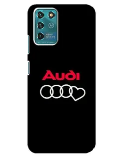 Чехол для ZTE Blade V30 Vita с картинкой «Логотип Audi Heart»