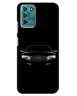Чехол для ZTE Blade V30 Vita с картинкой «Audi — ночной контур»