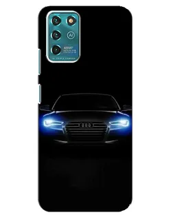 Чехол для ZTE Blade V30 Vita с картинкой «Audi в неоне»