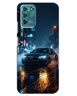 Чехол для ZTE Blade V30 Vita с картинкой «Ночной город и Audi»