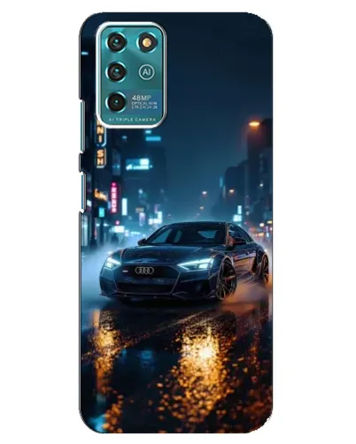 Чехол для ZTE Blade V30 Vita с картинкой «Ночной город и Audi» Чехол для ZTE Blade V30 Vita с картинкой «Ночной город и Audi»